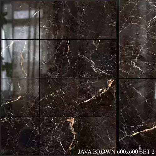 Yurtbay Seramik Java Brown 600x600 Set 2