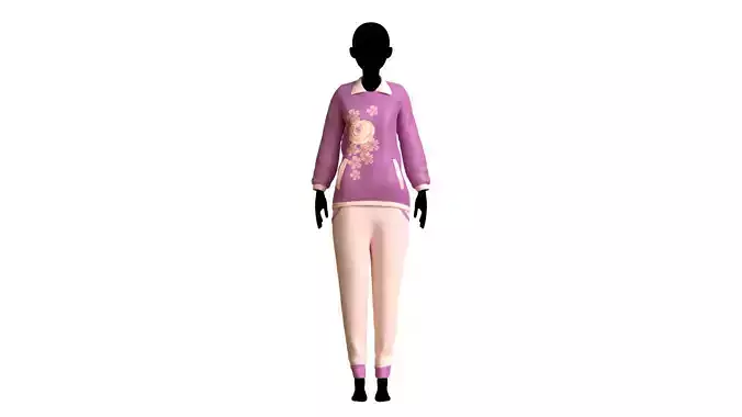 Cloth Set 1 girl wearing sweater