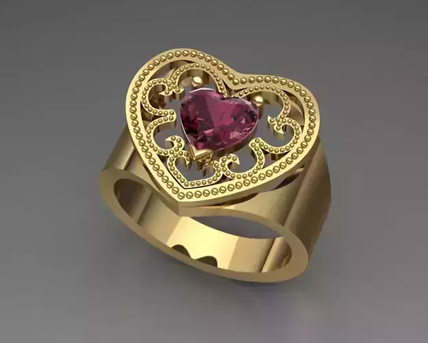 heart design ring