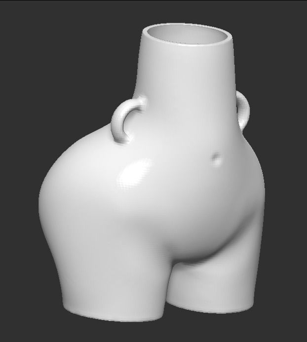 Woman pot 1 - STL FOR 3D PRINTING 3D print model_2