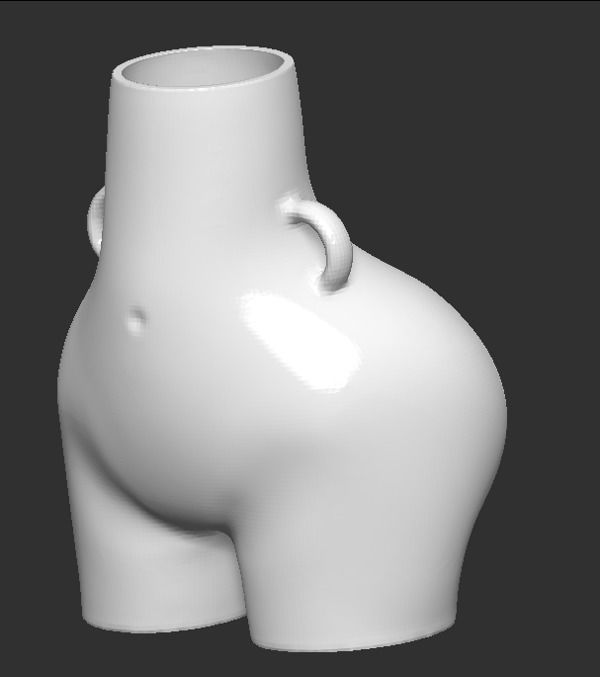 Woman pot 1 - STL FOR 3D PRINTING 3D print model_3
