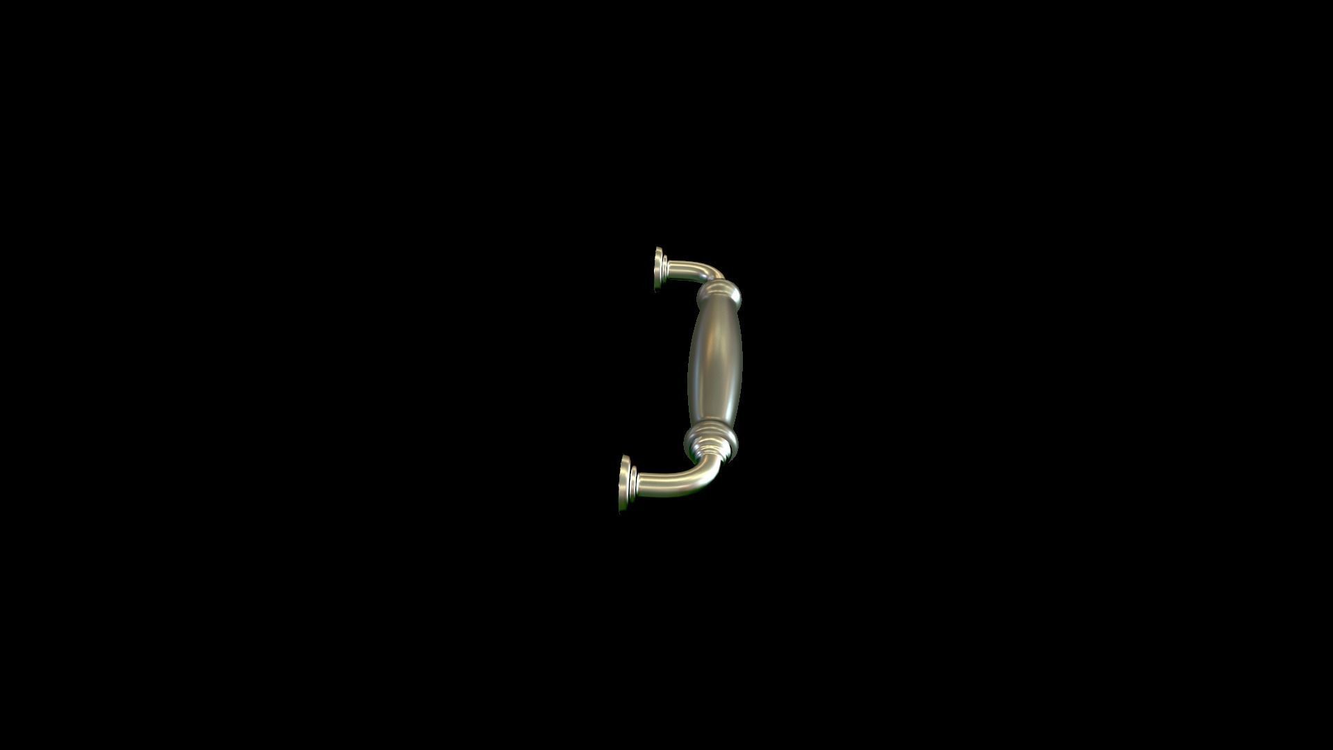 Handle 1 brass 3D model_7