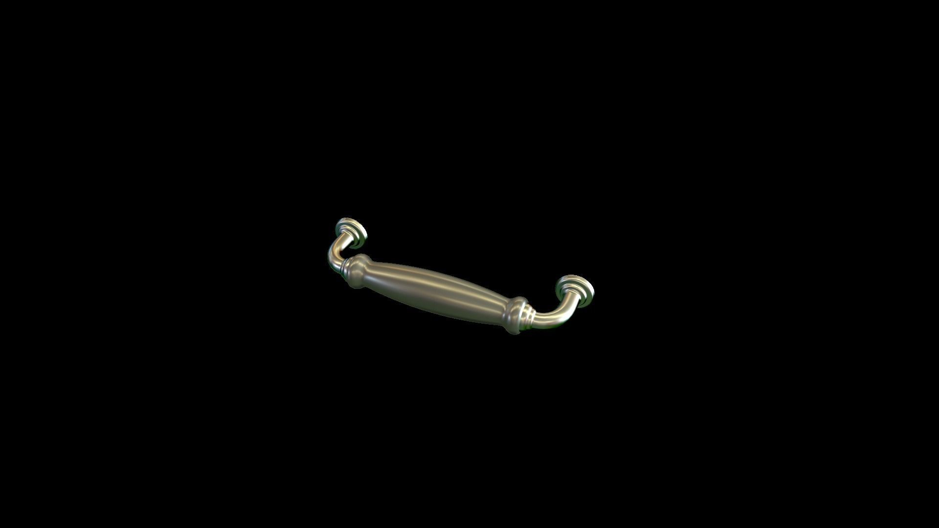 Handle 1 brass 3D model_28