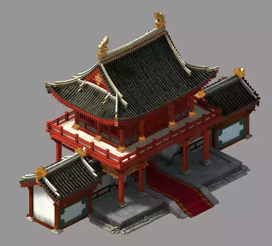 Restaurant-Brothel-Peony Square 03 3D model