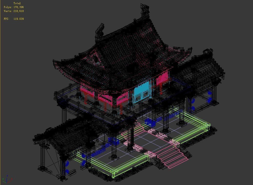 Restaurant-Brothel-Peony Square 03 3D model_4