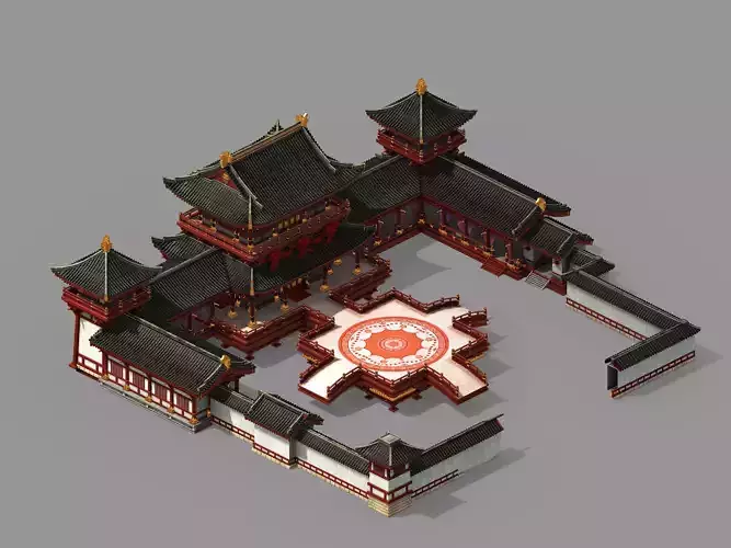 Restaurant-Yonglefang 01 3D model