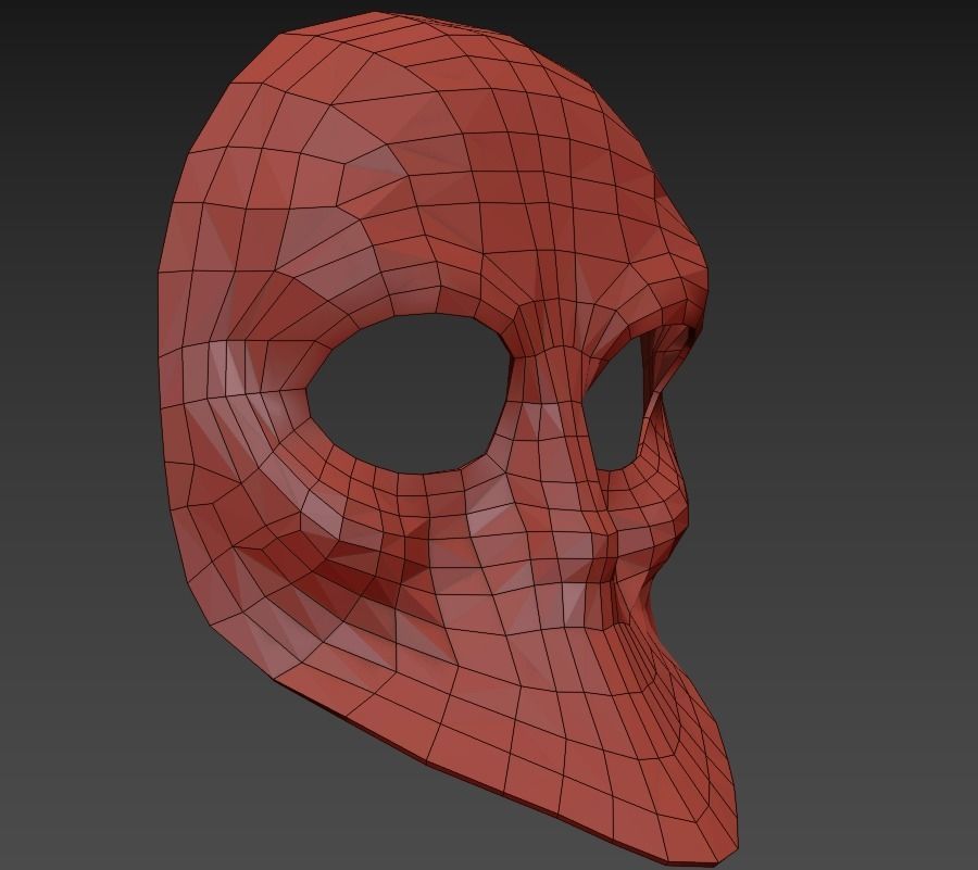 Sleep no More Mask  Low-poly 3D model_2