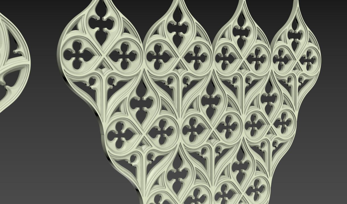 Medieval Gothic Ornaments pack 3D model_45