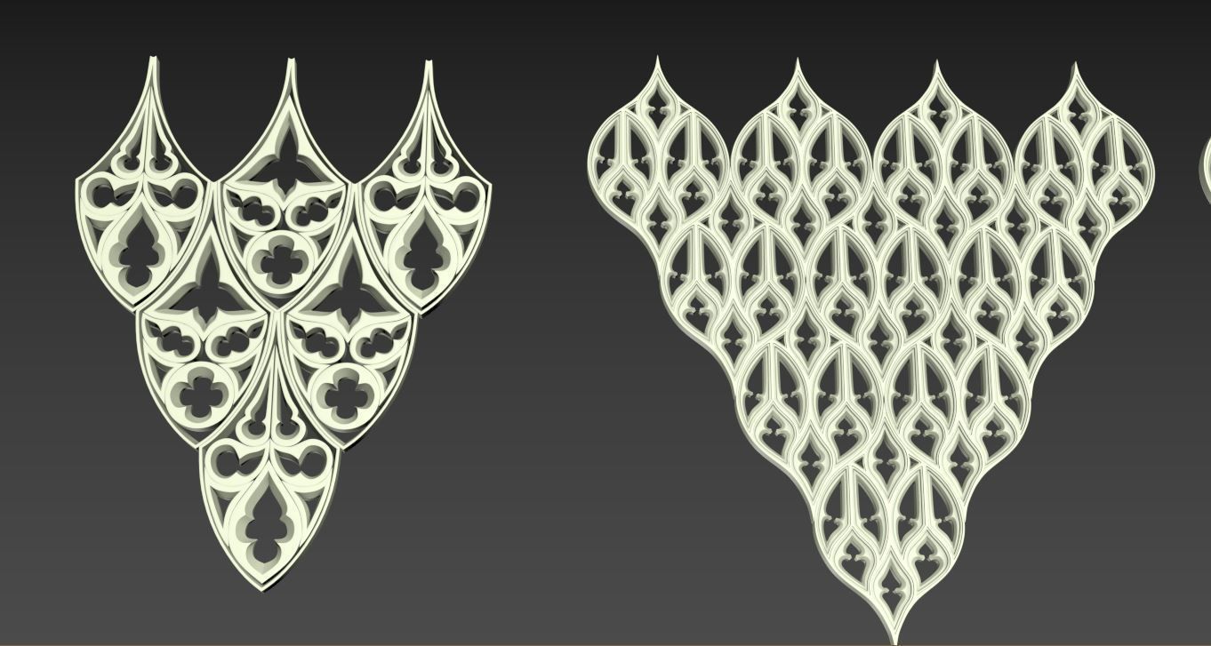 Medieval Gothic Ornaments pack 3D model_43