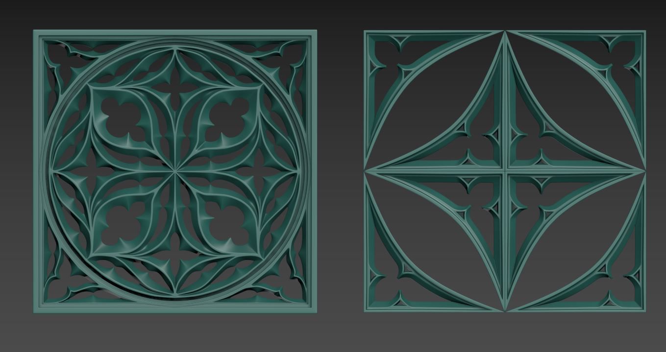 Medieval Gothic Ornaments pack 3D model_59