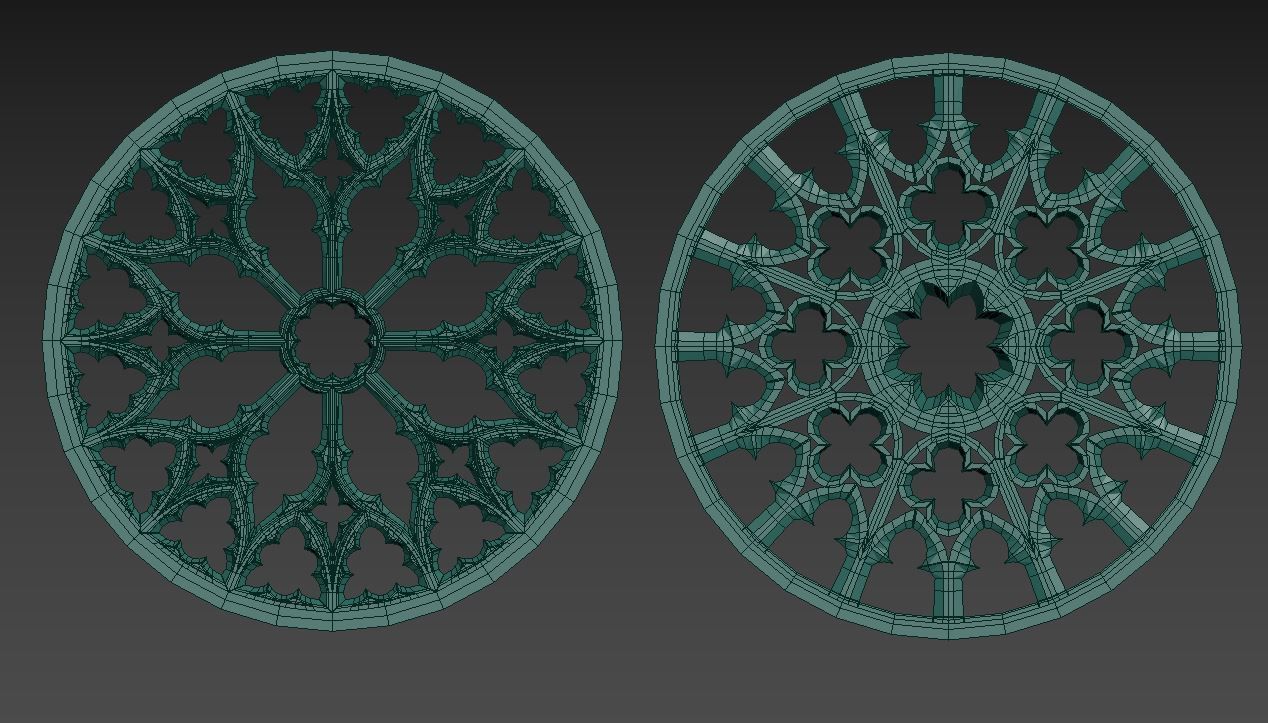 Medieval Gothic Ornaments pack 3D model_50