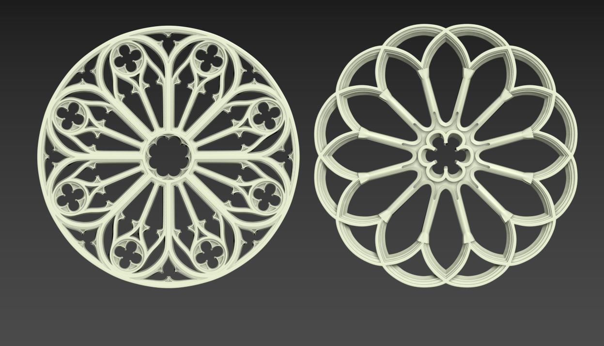 Medieval Gothic Ornaments pack 3D model_56