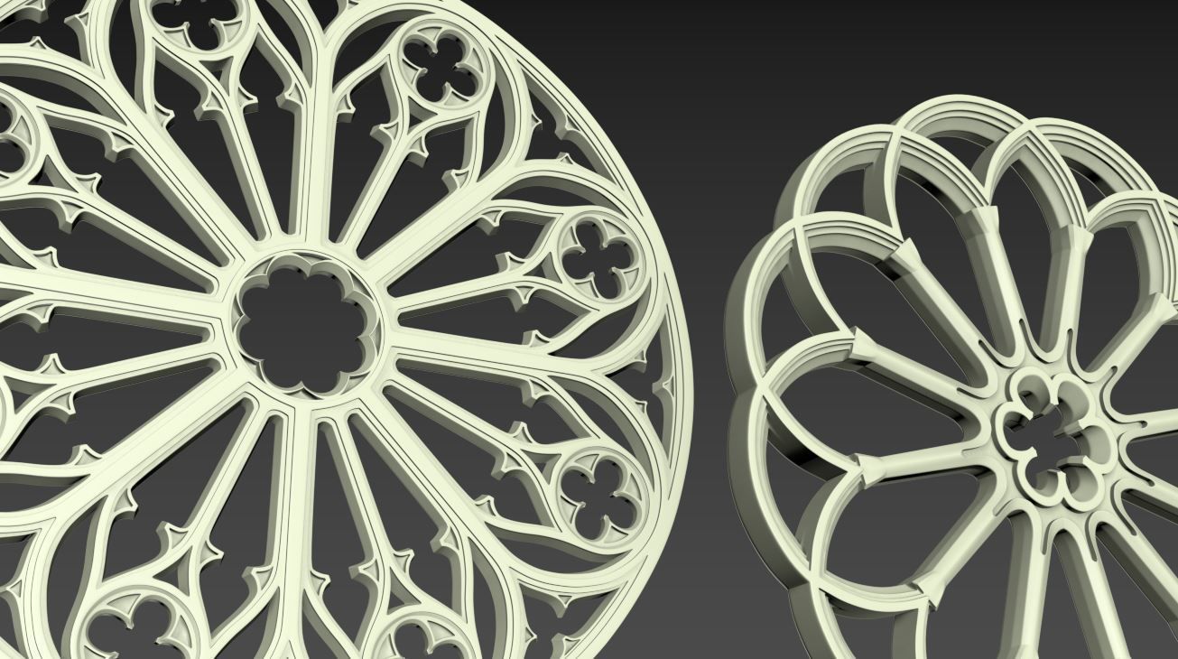 Medieval Gothic Ornaments pack 3D model_57