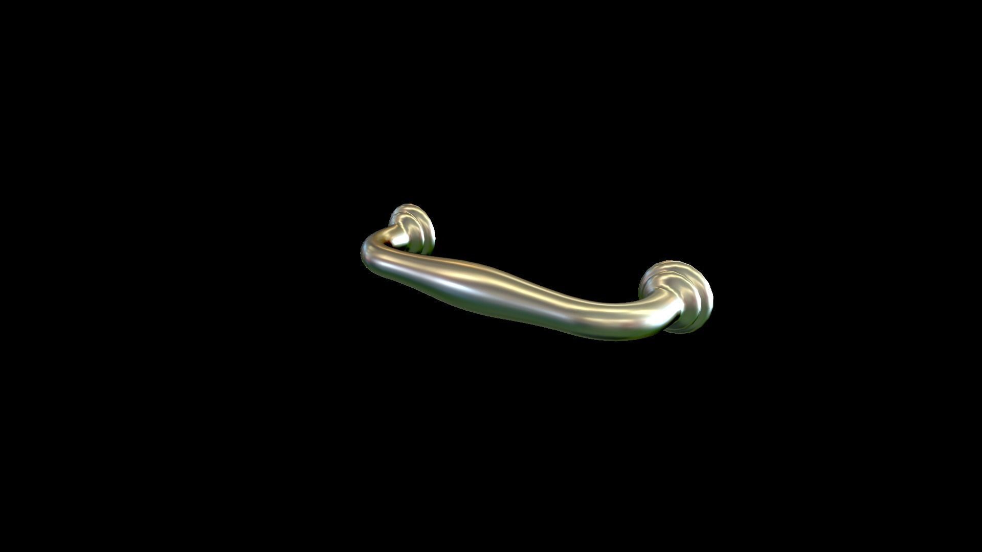 Handle 3 gold 3D model_27