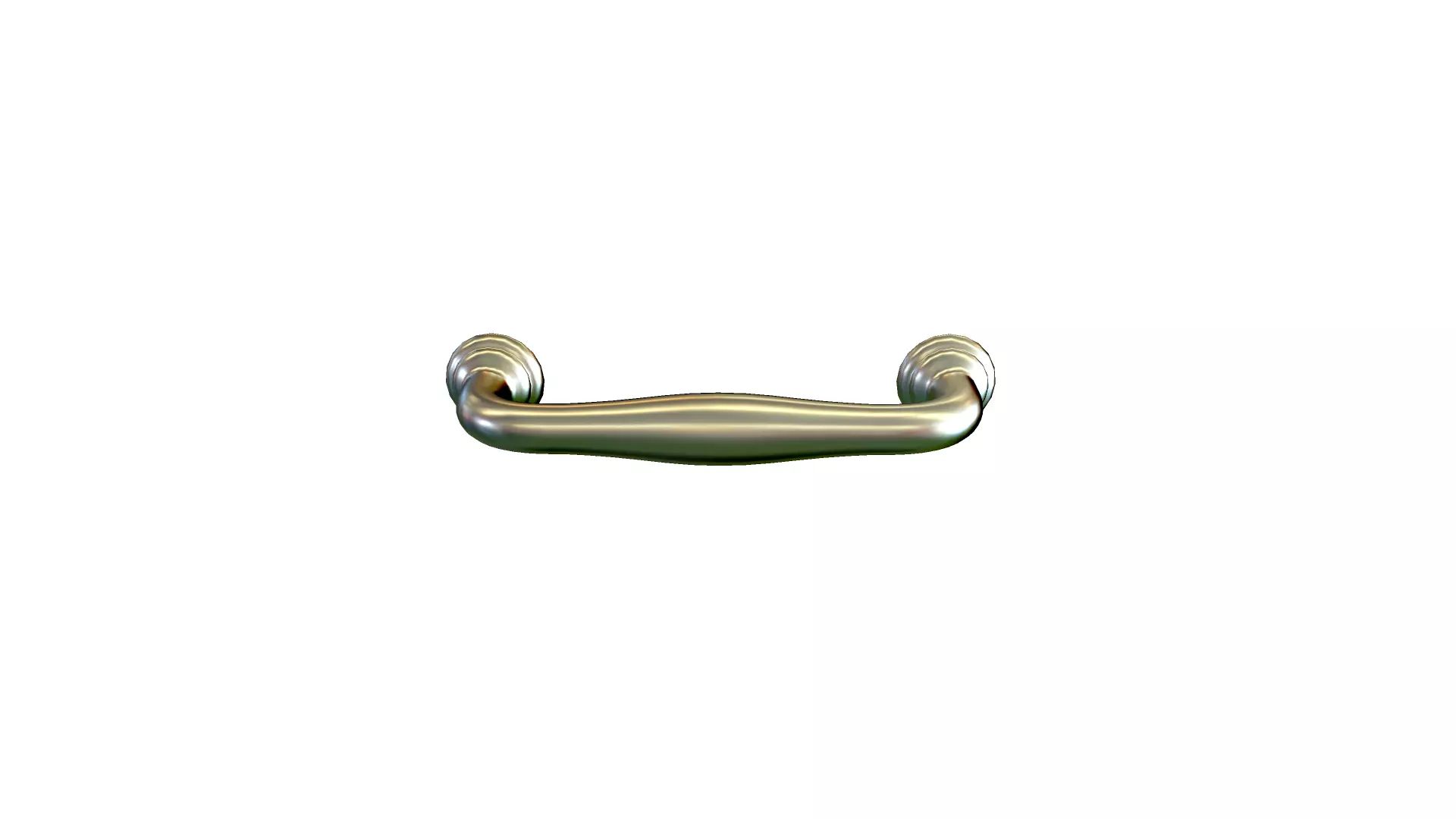 Handle 3 gold 3D model_0