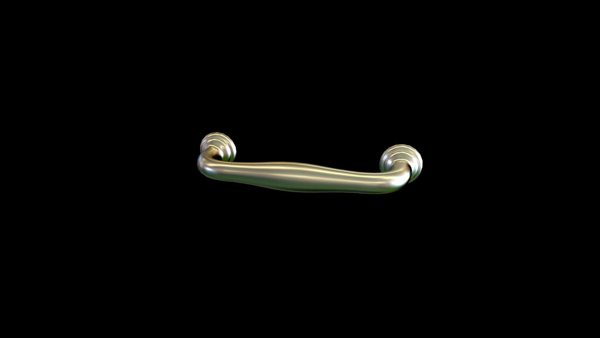 Handle 3 gold 3D model_29