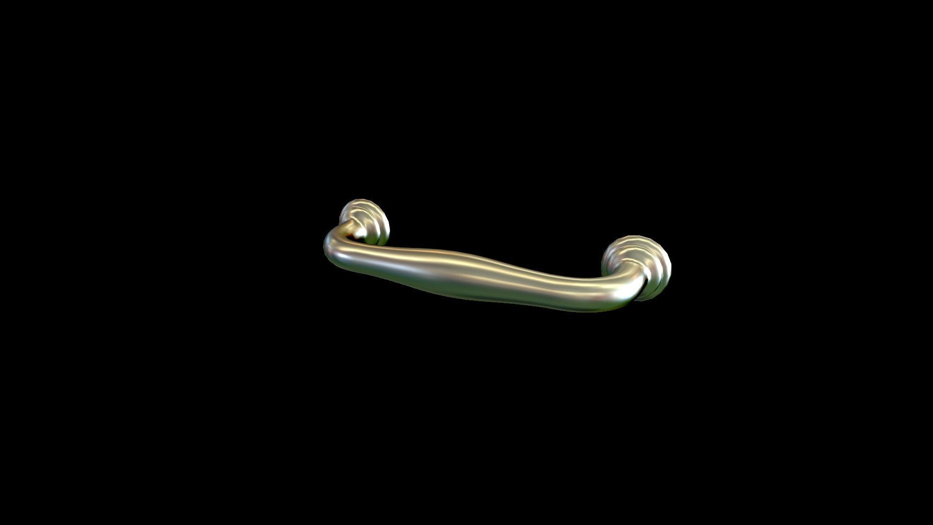 Handle 3 gold 3D model_28
