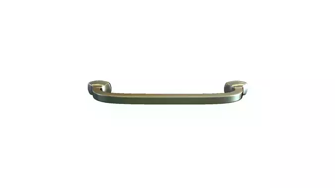 Handle 4 pull - brass 3D model