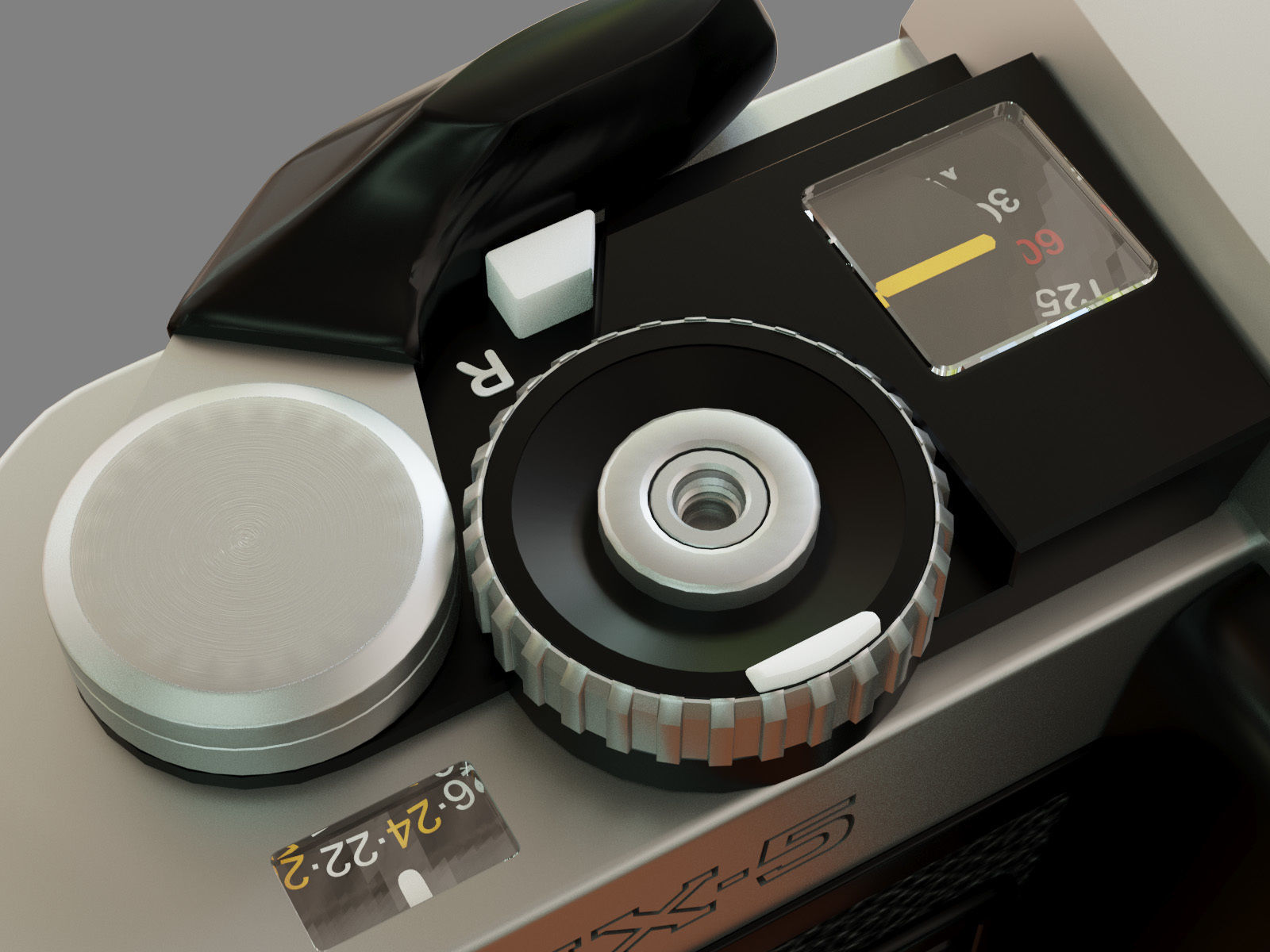 Fujica AX-5 Camera 3D model_3