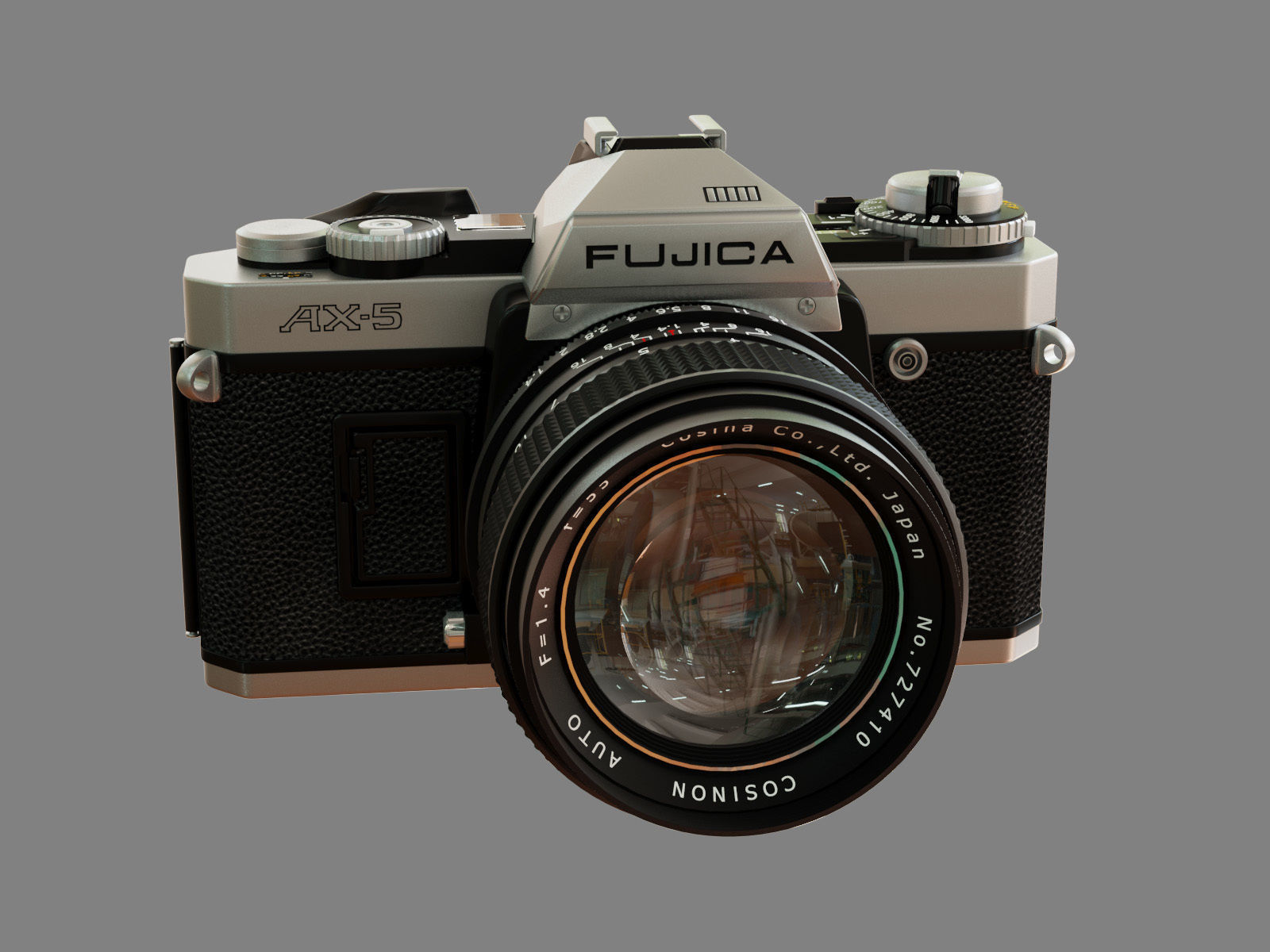Fujica AX-5 Camera 3D model_1