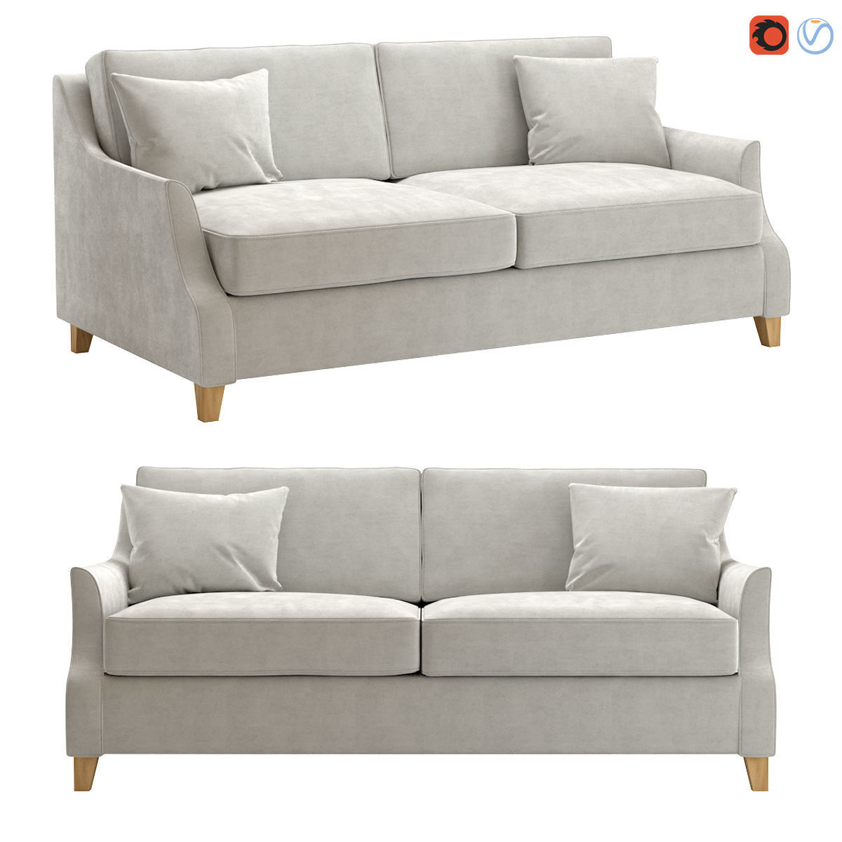 Sofa Prado 3D model_0