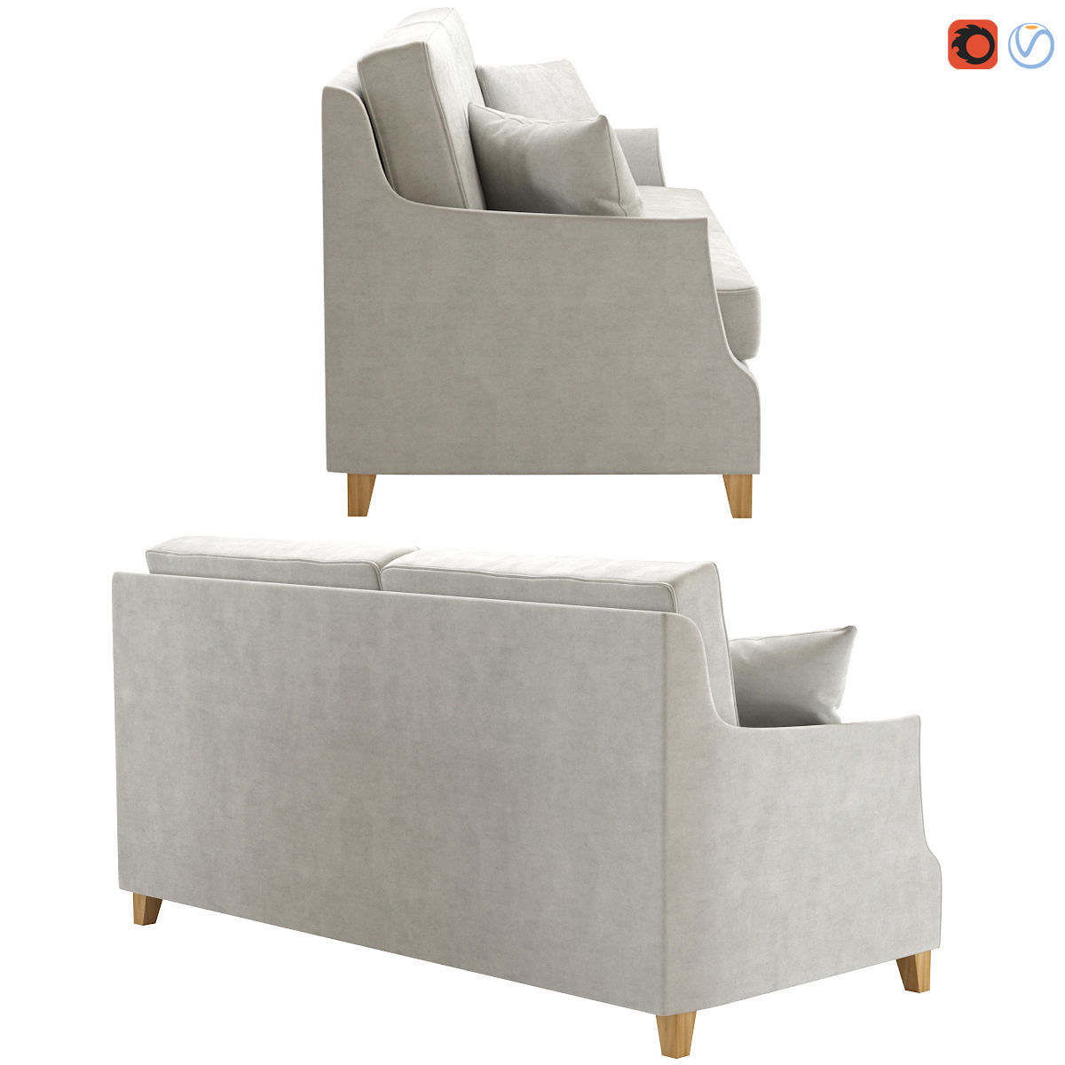 Sofa Prado 3D model_1