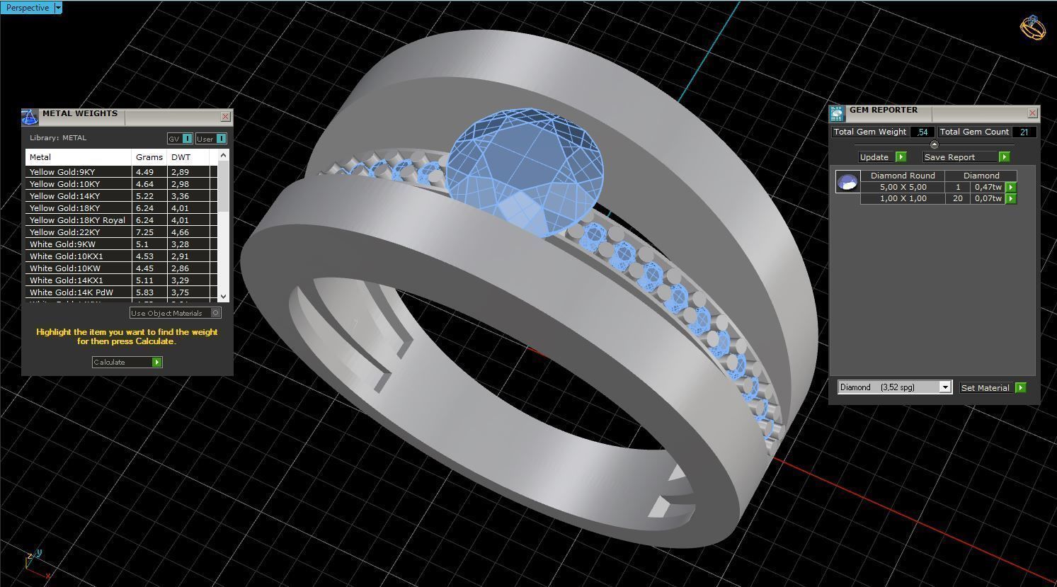 Women ring 3D print model_11