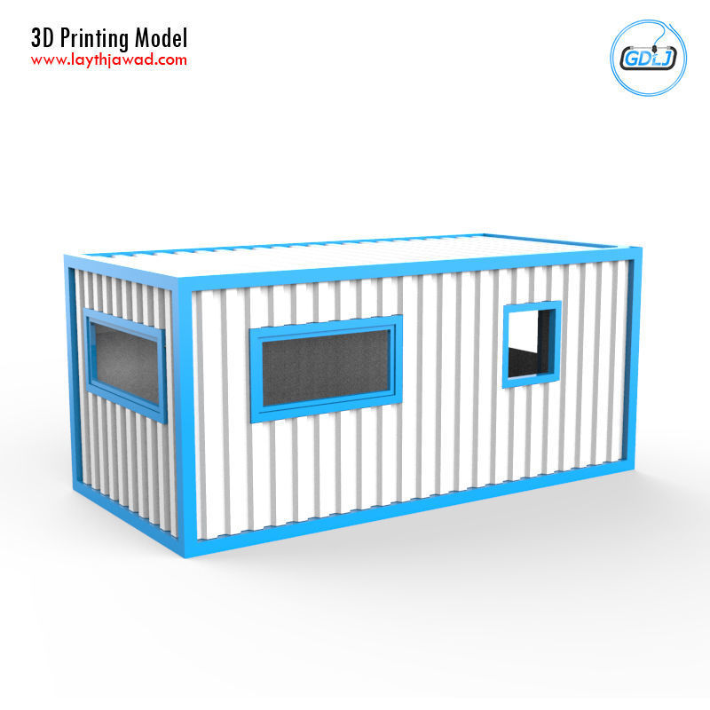 Container House 3D print model_4