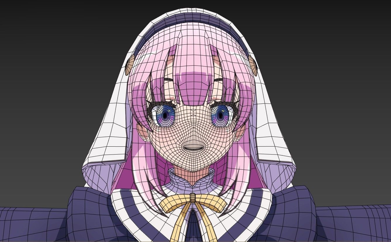 Hina kamisama ni natta hi VRChat 3D model_6