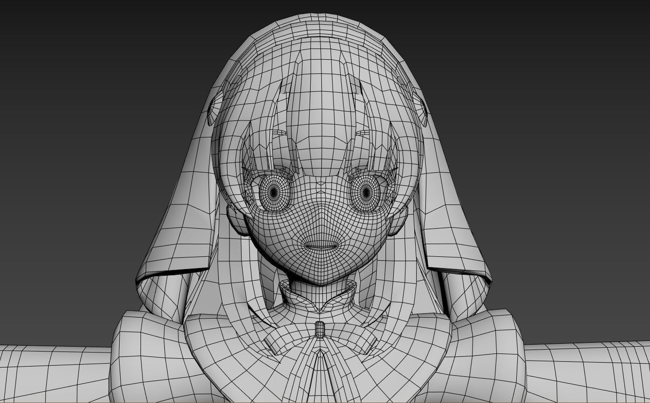 Hina kamisama ni natta hi VRChat 3D model_7
