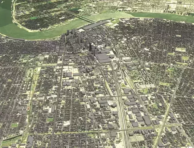 Cityscape New Orleans  Louisiana USA 