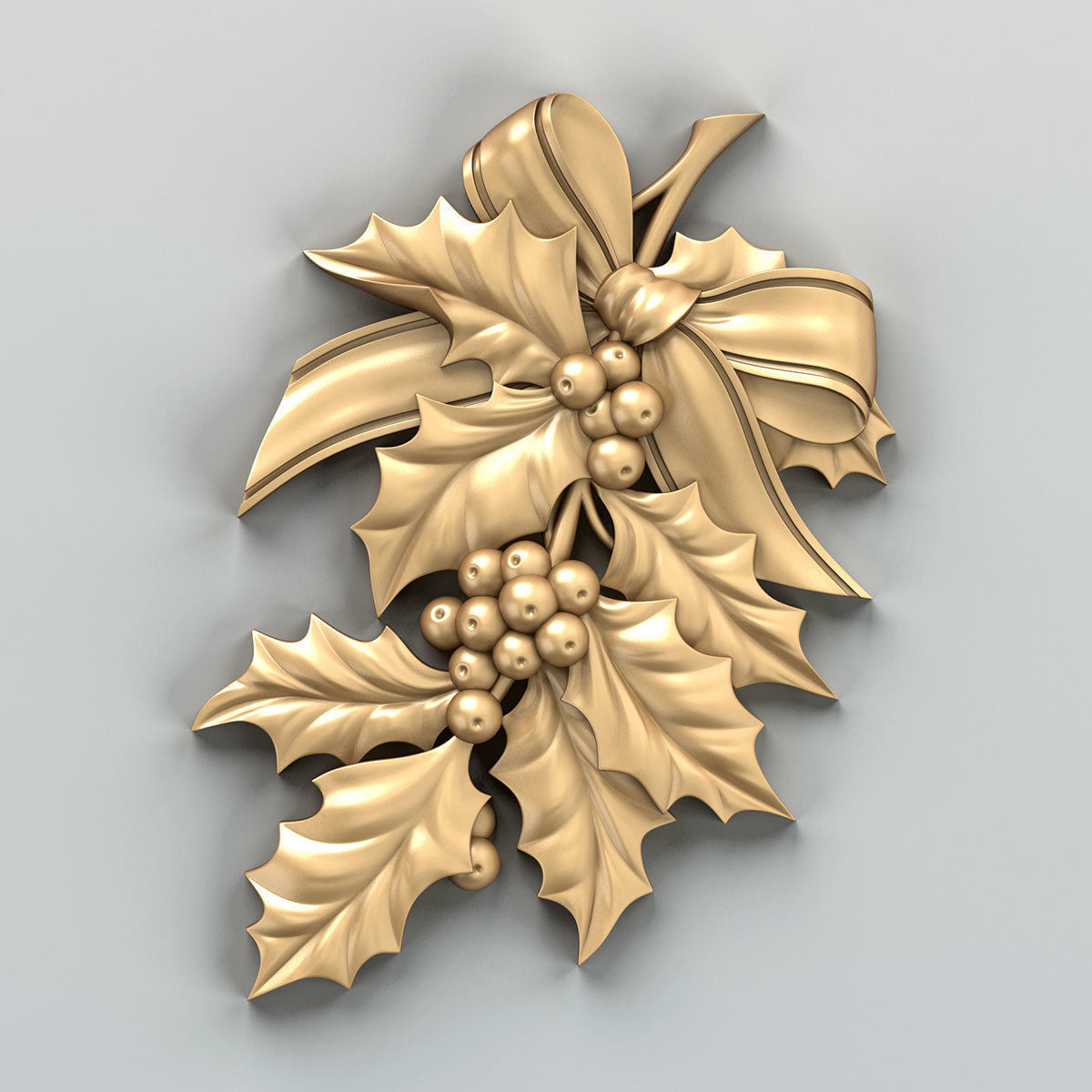 Carved decor central 019 3D model_1