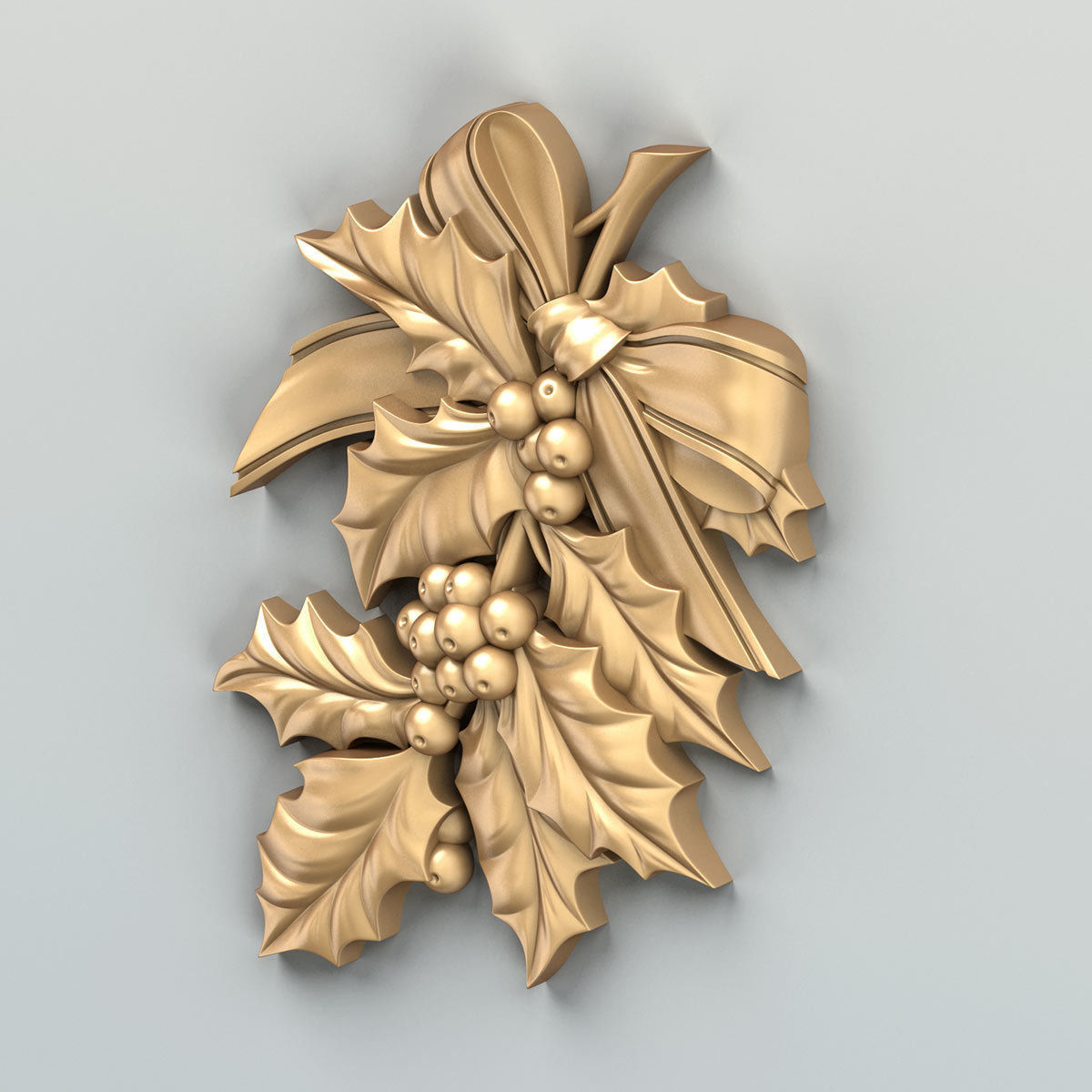 Carved decor central 019 3D model_2
