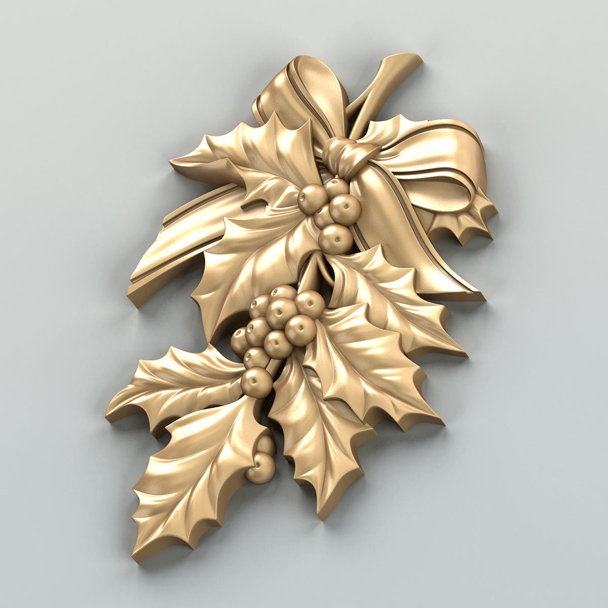 Carved decor central 019 3D model_4