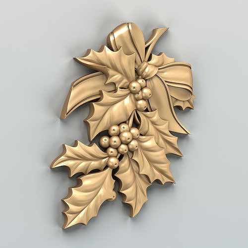 Carved decor central 019 3D model