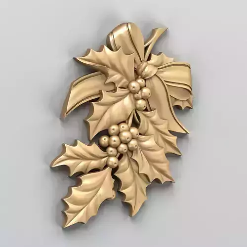 Carved decor central 019 3D model