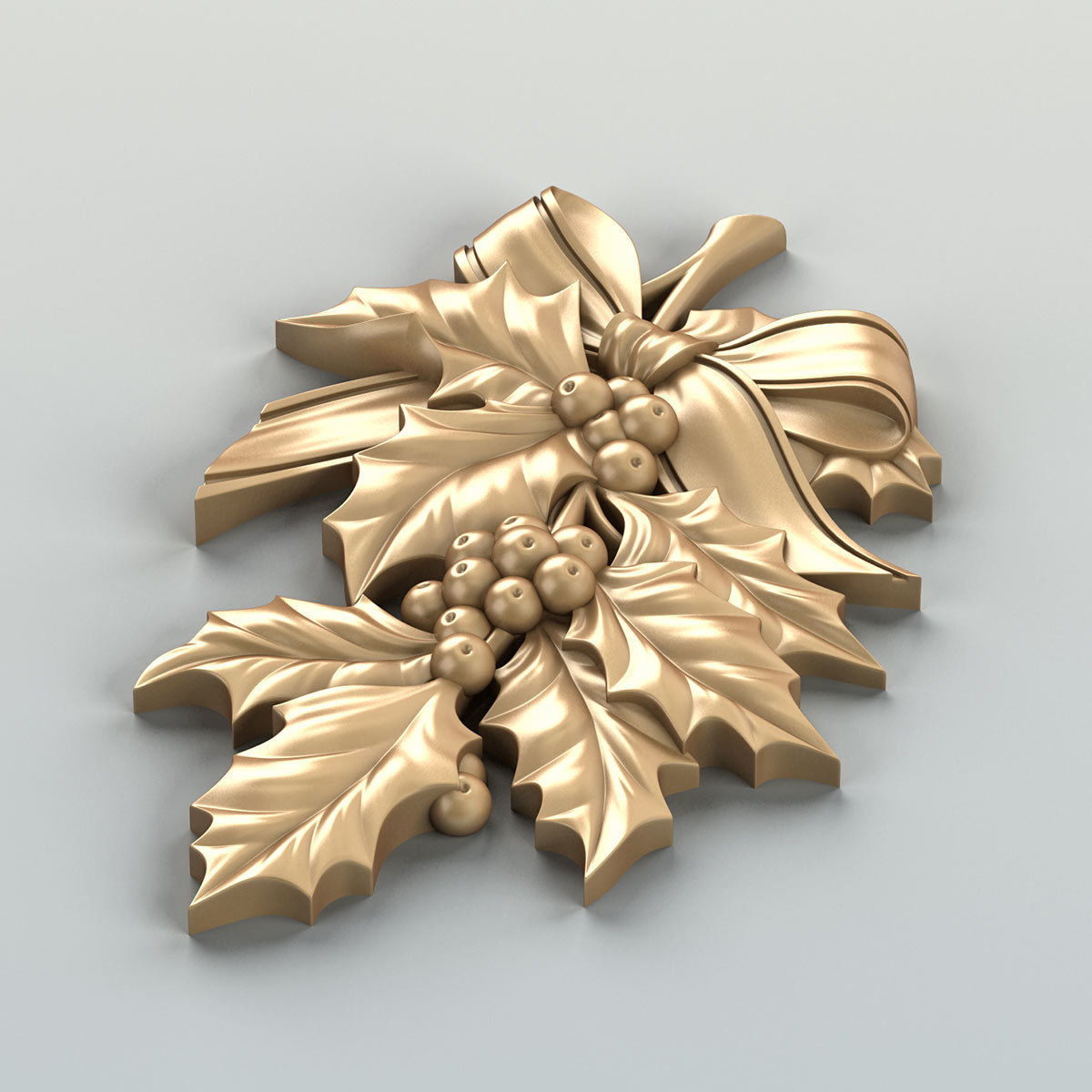 Carved decor central 019 3D model_3