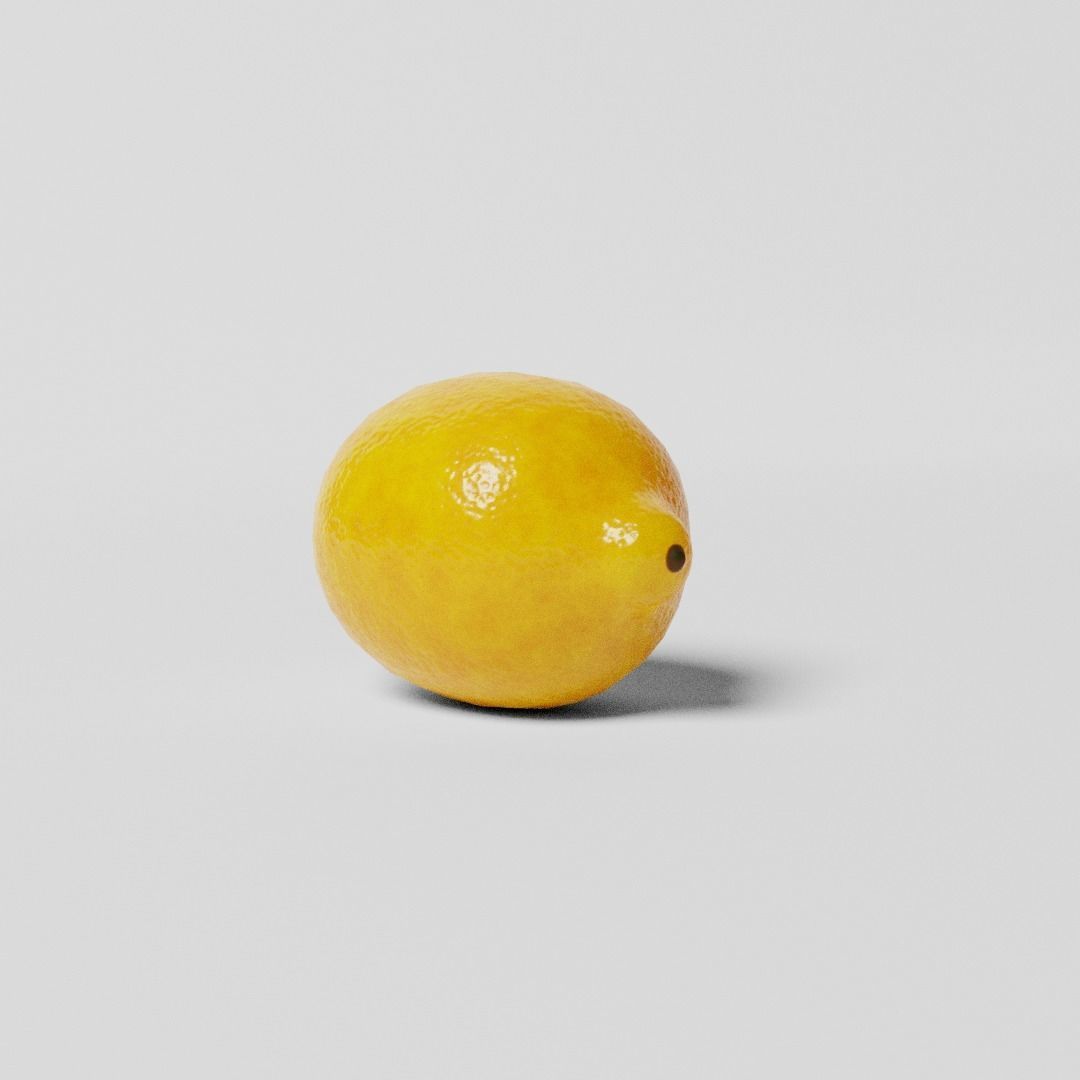 Realistic Lemons lemon Low-poly 3D model_2