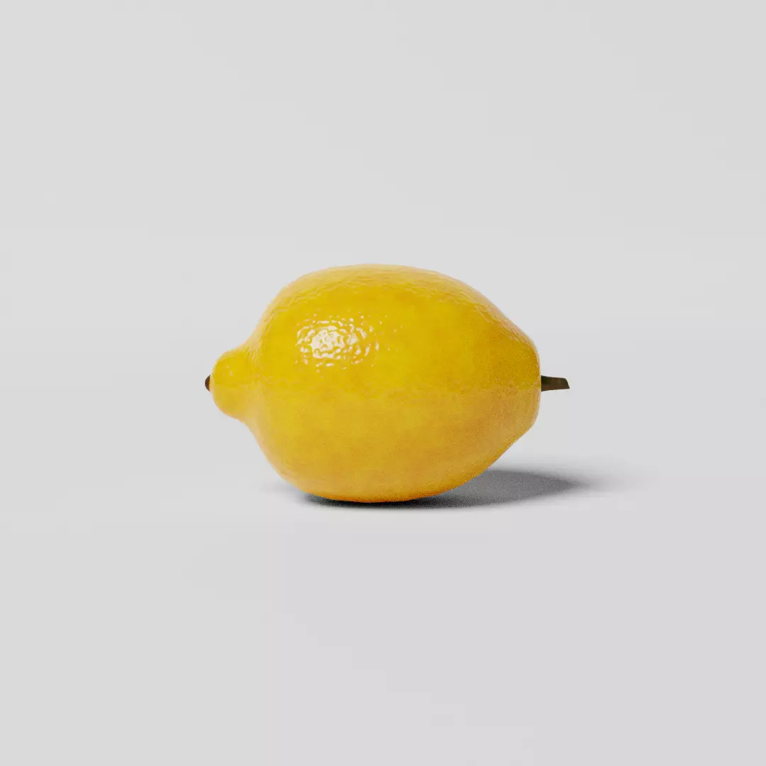 Realistic Lemons lemon Low-poly 3D model_0