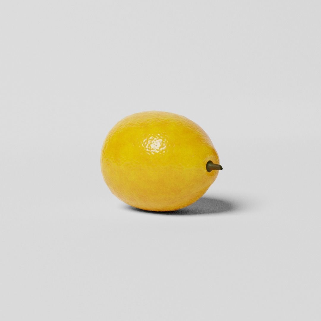 Realistic Lemons lemon Low-poly 3D model_1