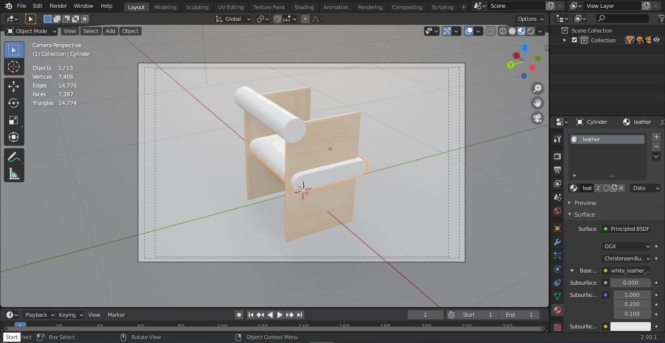 Paradise Chair 3D model_12