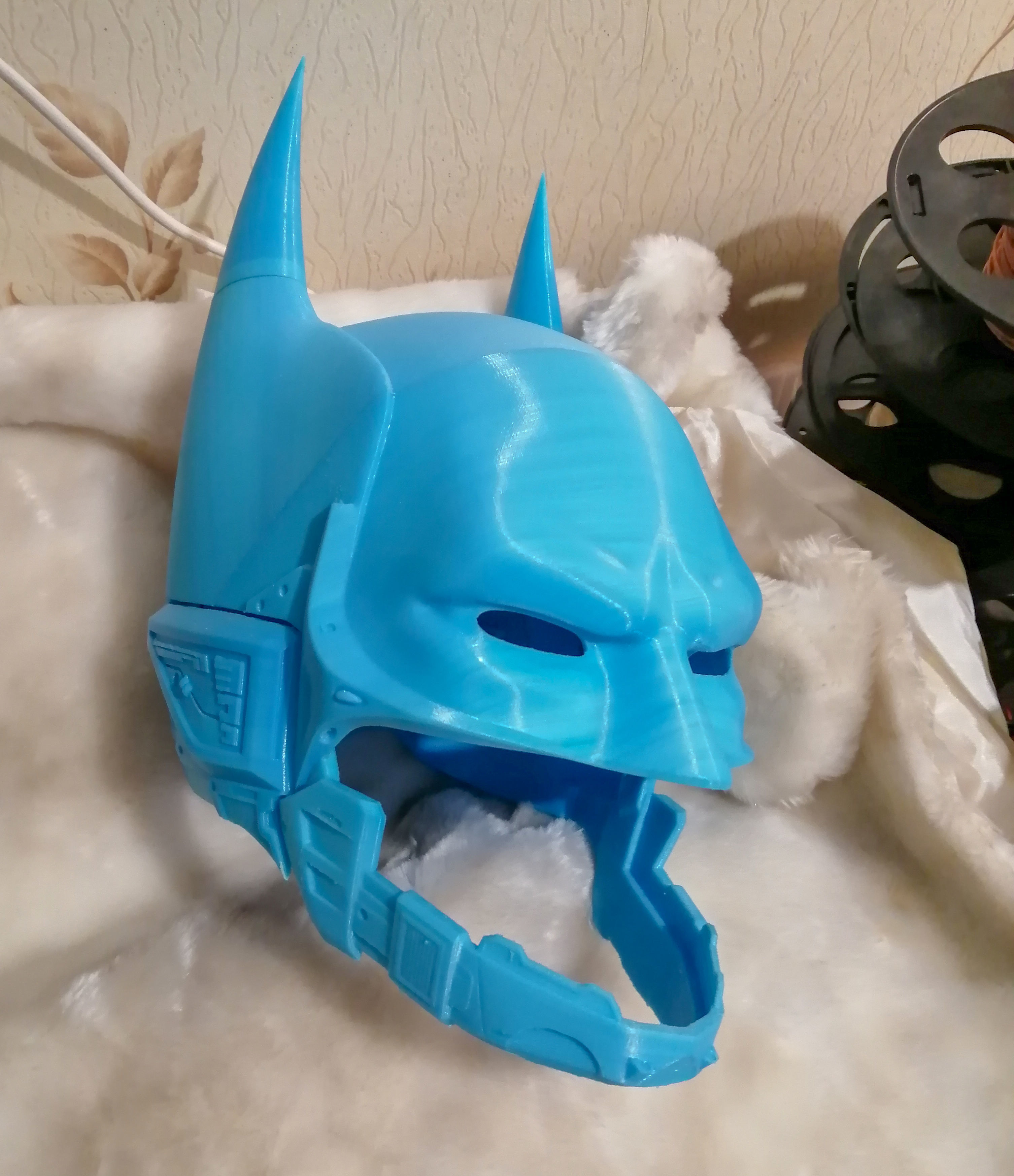 Batman Beyond Arkham Knight wearable helmet model 3D print model_7