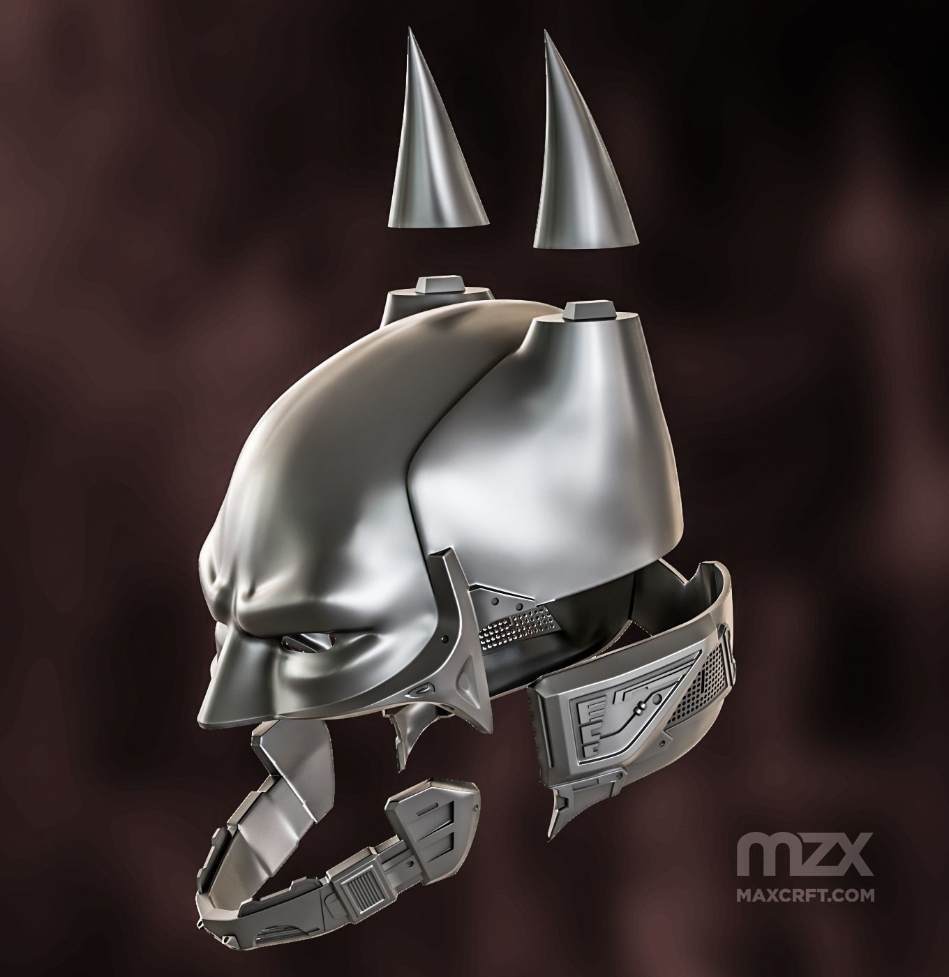 Batman Beyond Arkham Knight wearable helmet model 3D print model_5