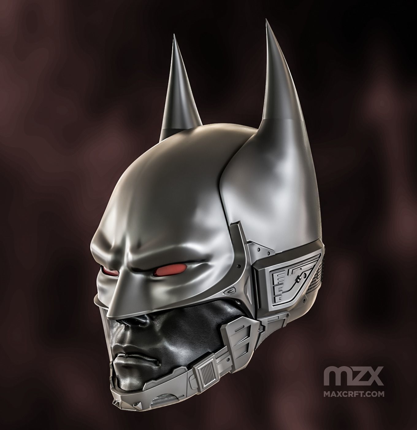 Batman Beyond Arkham Knight wearable helmet model 3D print model_1