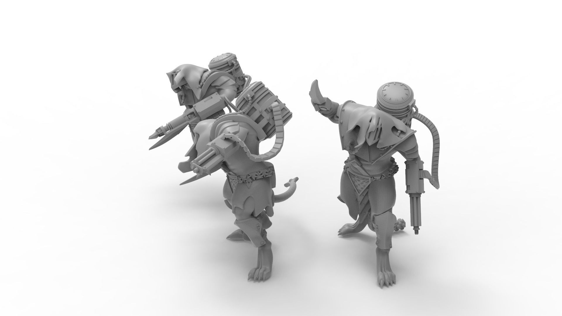 Cheese Stealer Cult - Vermin Ogres 3D print model_1