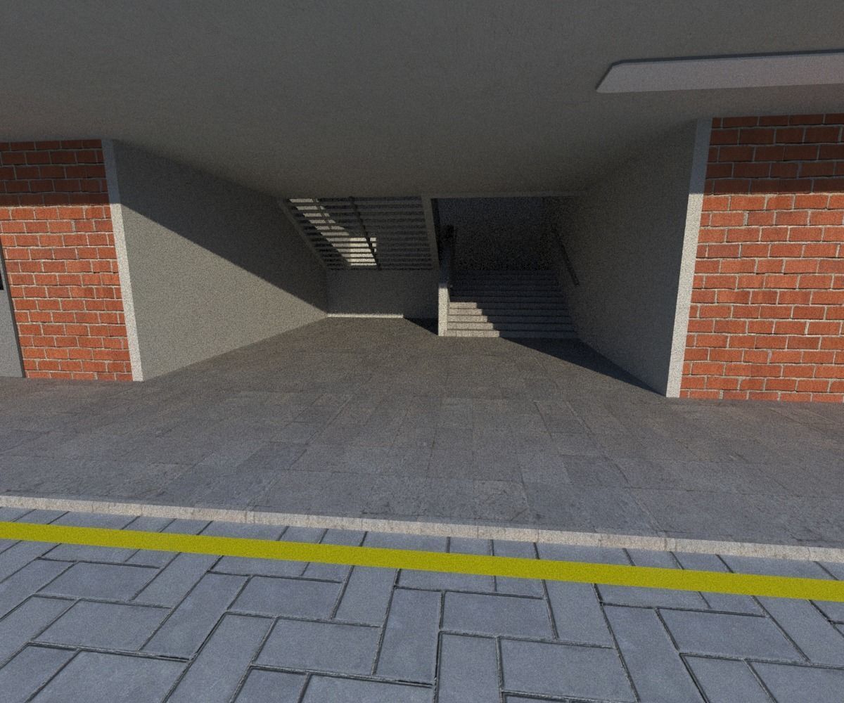 College School Secondary Low-poly 3D model_13