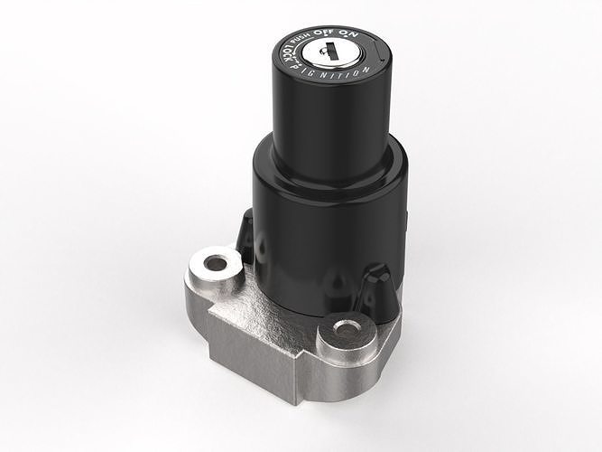 Motorcycle Ignition Switch 3D model