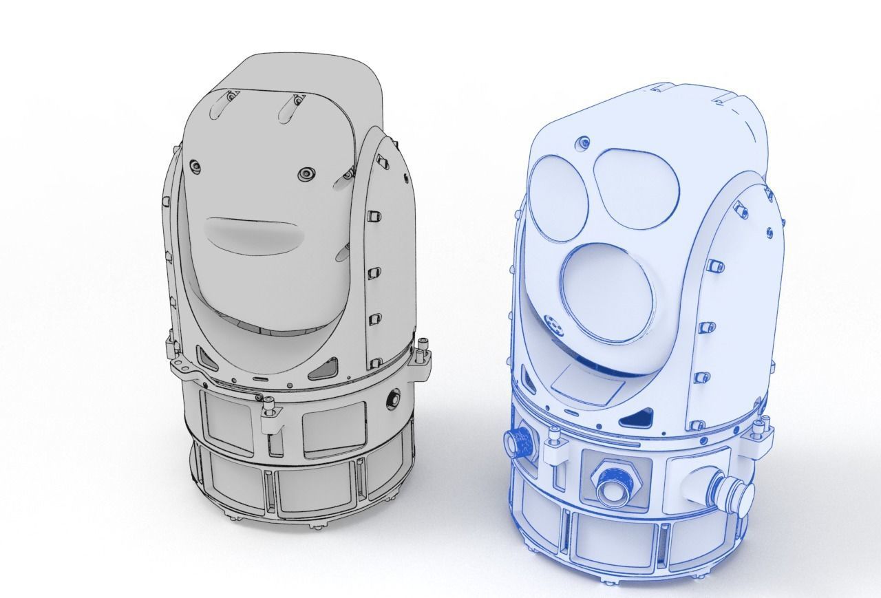 Militaty Thermal Vision Camera  3D model_9