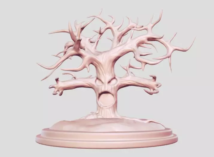 horror tree 3D print model_0