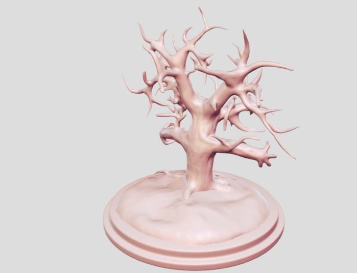 horror tree 3D print model_6